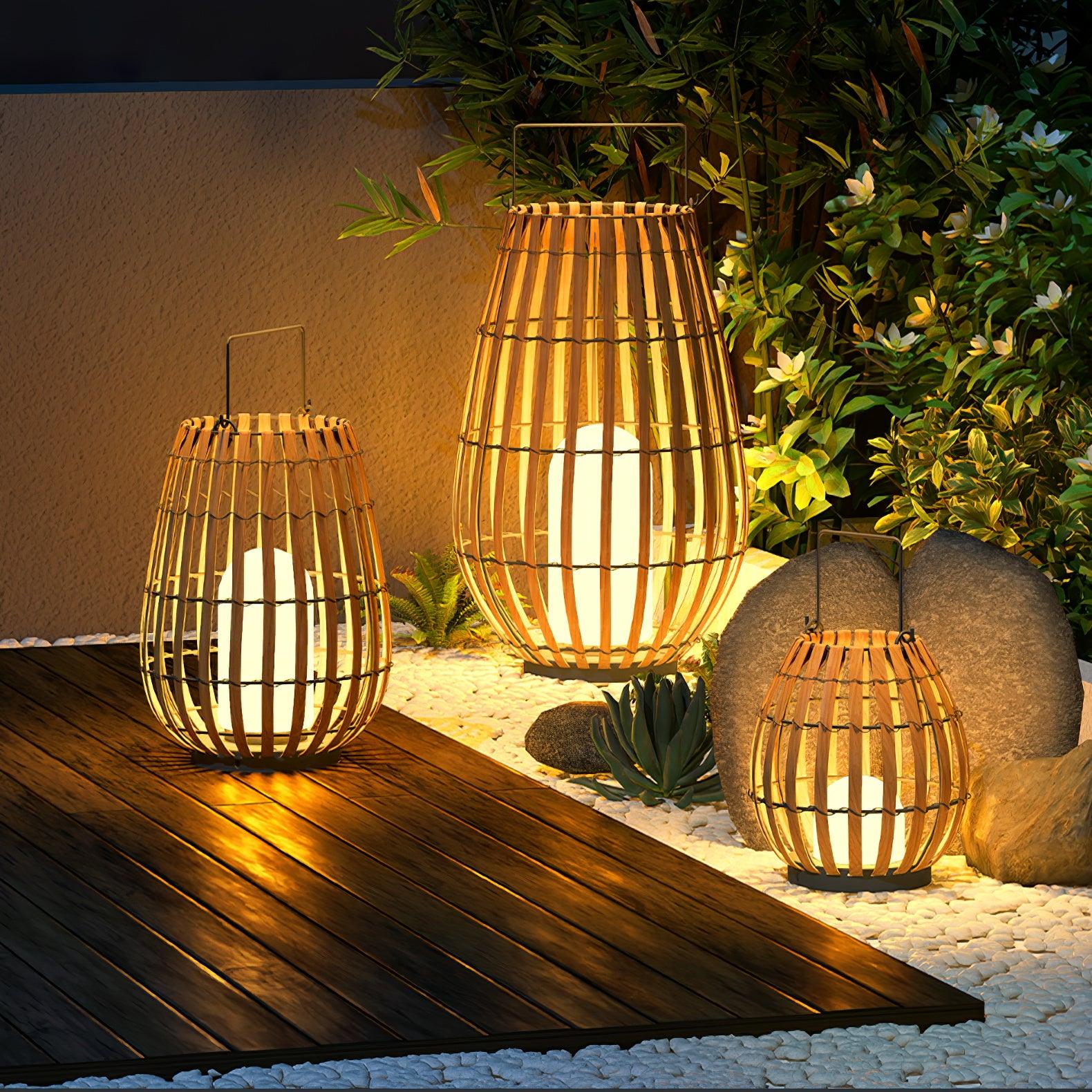 Tropic Braid Außenlampe - Kunstrattan Metall Wasserdicht