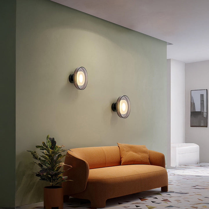 Nordic Wall Sconce - Modern Glass Round LED Lighting