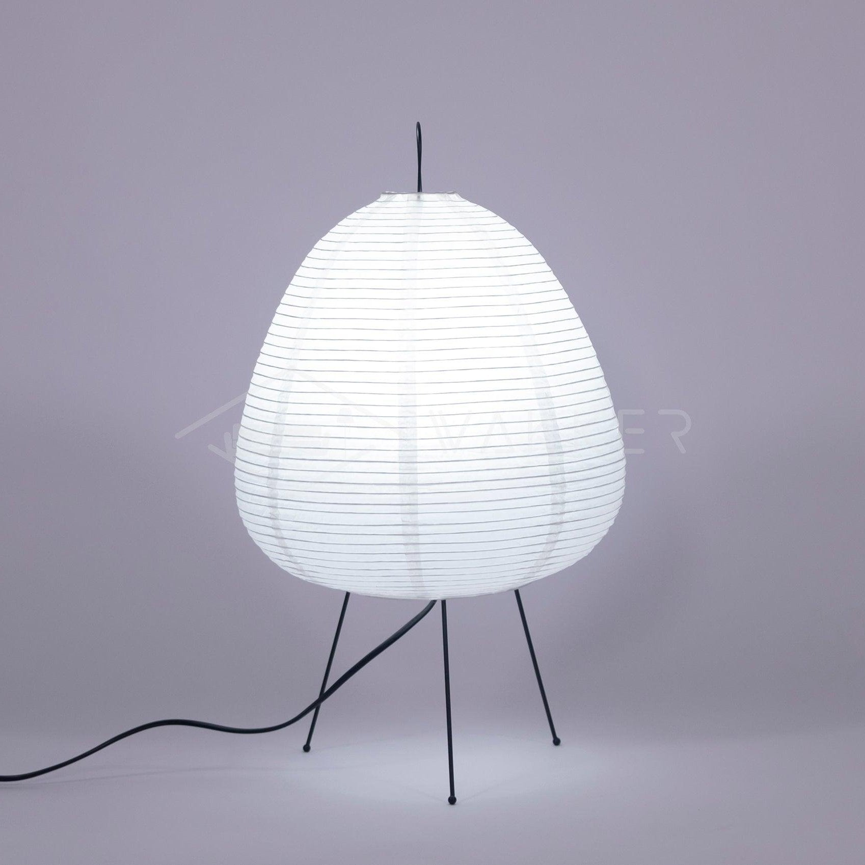 Japanese-Inspired Paper Table Lamp - Mulberry Paper Lamp for Bedroom