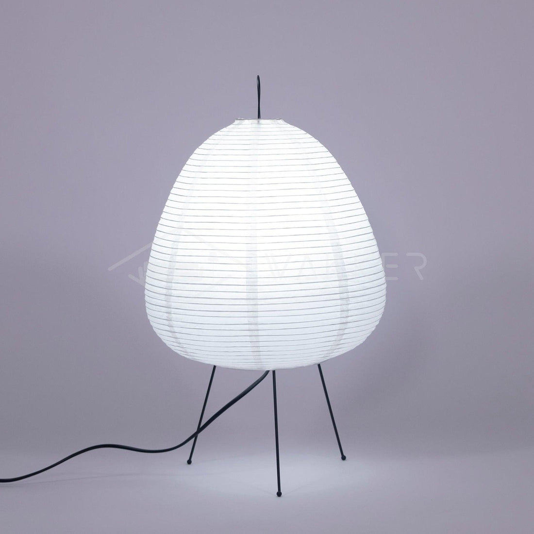 Japanisch inspirierte Papiertischlampe – Maulbeerpapierlampe fürs Schlafzimmer
