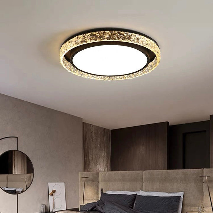 Minimalist Iron Ceiling Light – Flush Mount Modern Bedroom Fixture