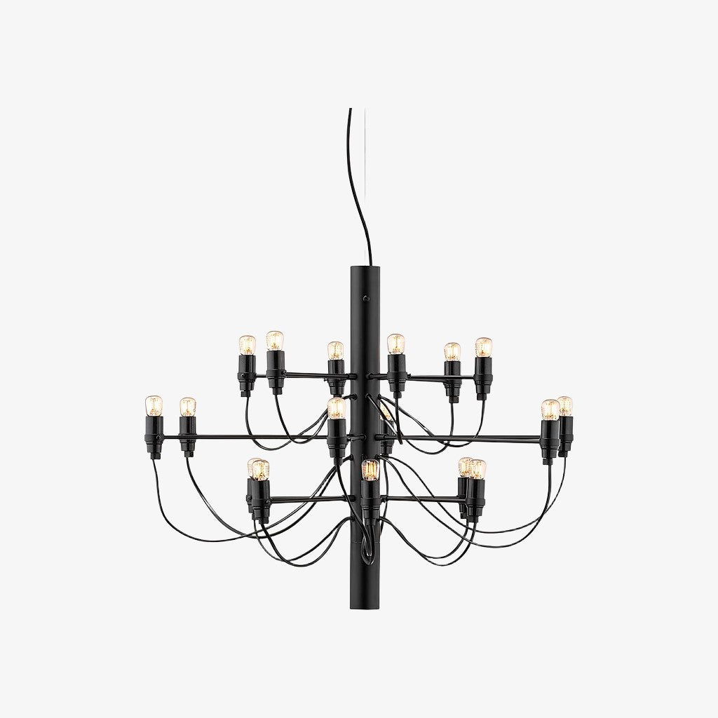 Tendrila Contemporary Multi-Light Chandelier - Industrial-Inspired Design Metal Suspension for Lounges N01