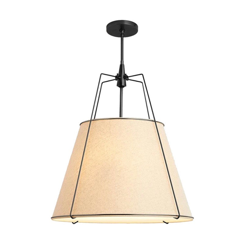 Minimalist Cone Fabric Iron Frame Pendant Lamp