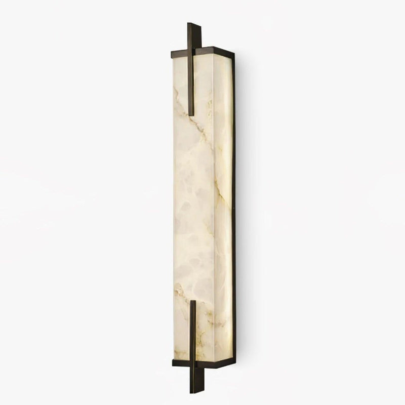 Luxury Rectangle Alabaster Long Wall Lamp