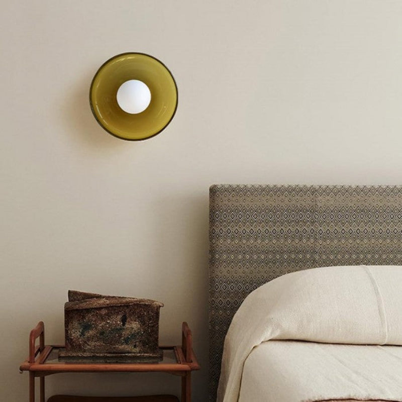Morandi Disc Glass Wall Lamp Ceiling Lamp