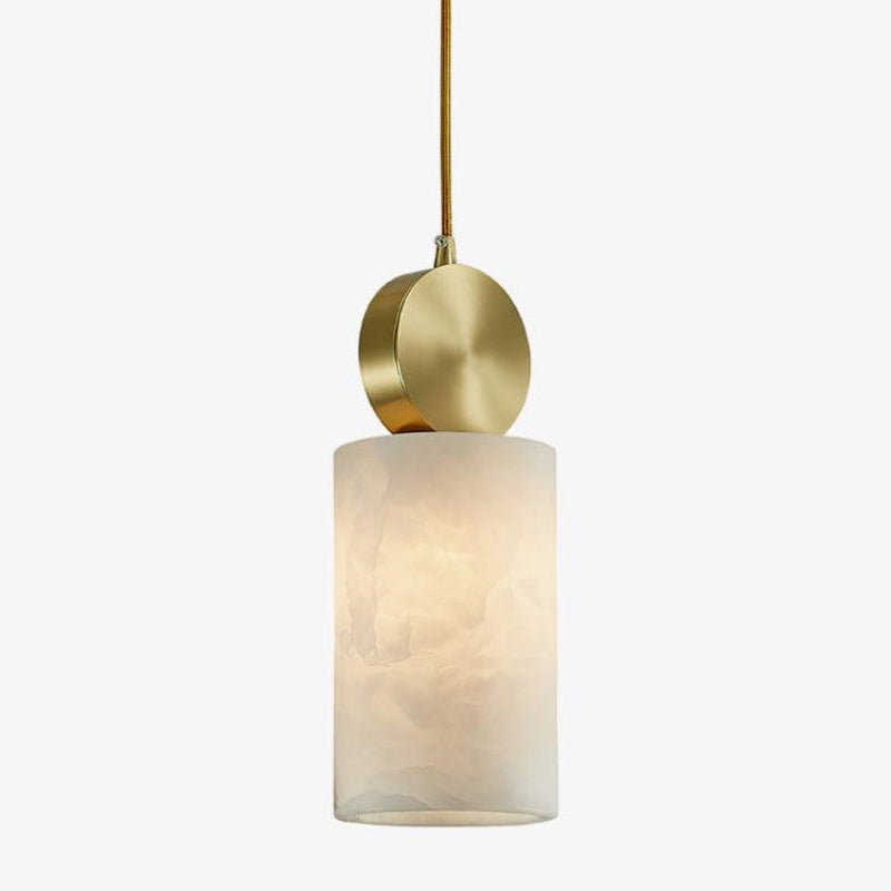 Scandinavian Geometric Alabaster Texture Pendant Light