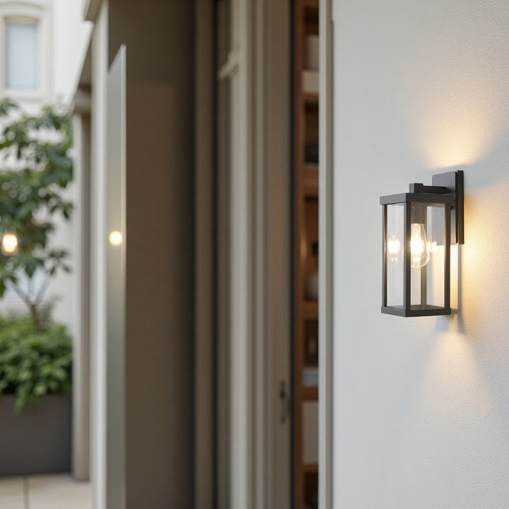 Outdoor Waterproof Minimalist Rectangular Glass Wall Light