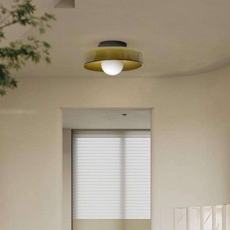 Morandi Disc Glass Wall Lamp Ceiling Lamp