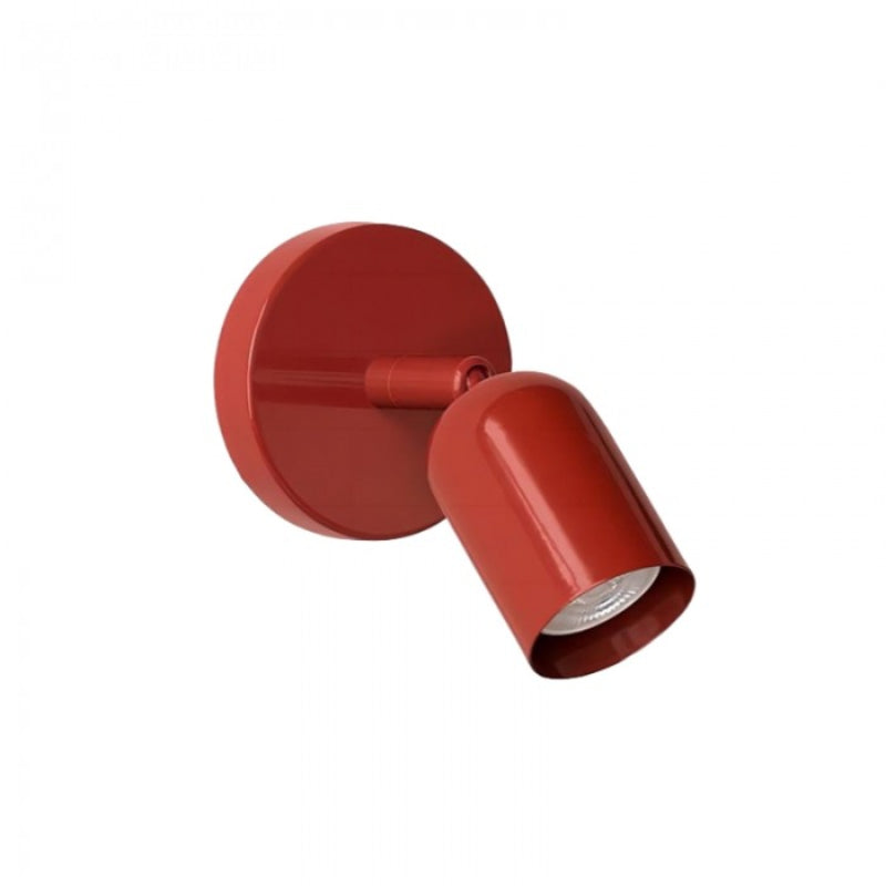 Minimalistische verstellbare cremefarbene Fass-Wandlampe