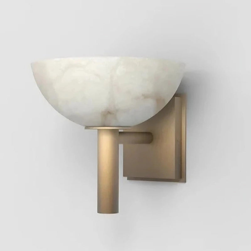 Natural Texture Copper Bowl Shade Wall Lamp