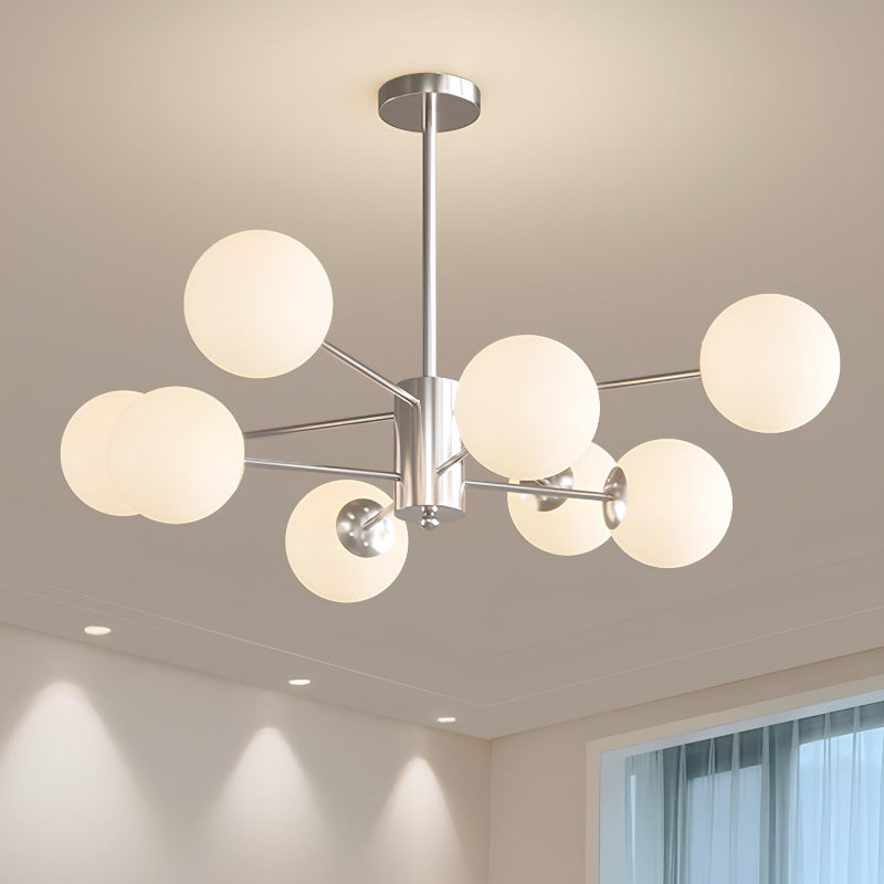 Nordic Branch Glass Ball Multi-Head Chandelier