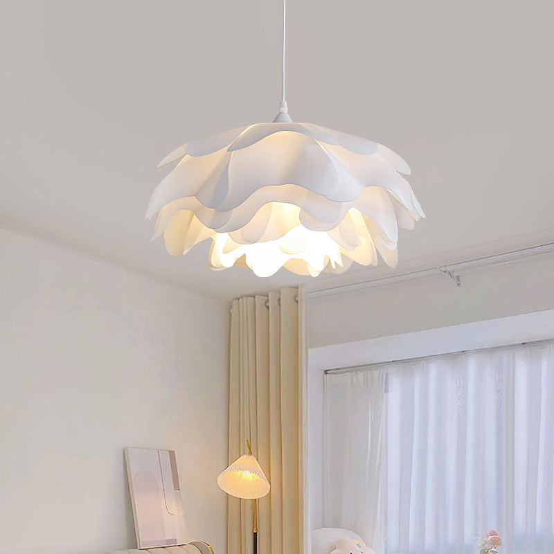 Minimalist White Multi-layer Petal Pendant Lamp