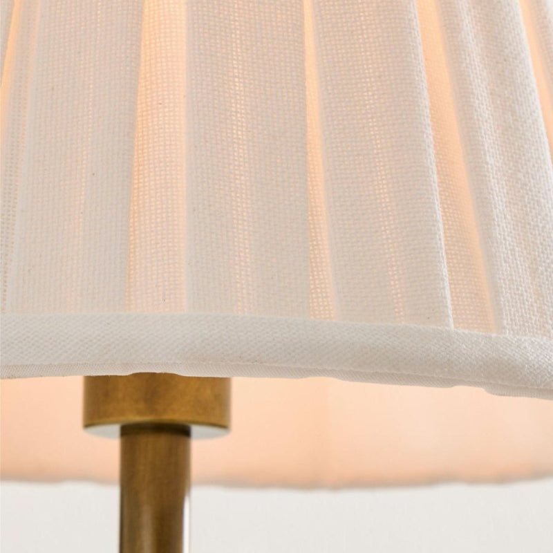 Vintage Swan Brass Fabric Wall Lamp