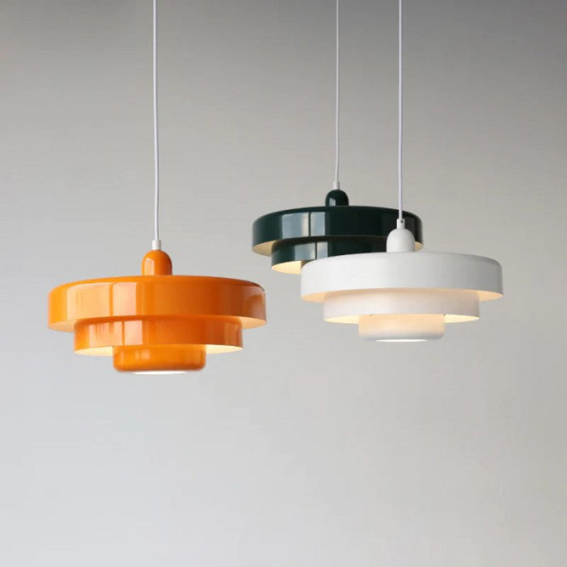 Bauhaus Three-Layer Disc Pendant Light