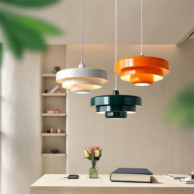 Bauhaus Three-Layer Disc Pendant Light
