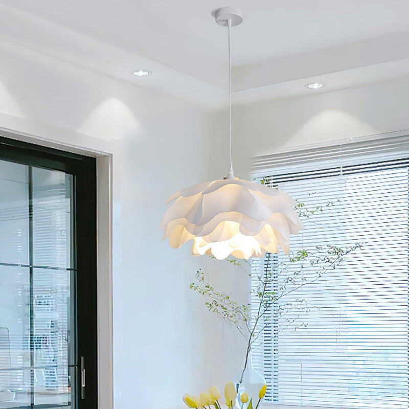 Minimalist White Multi-layer Petal Pendant Lamp