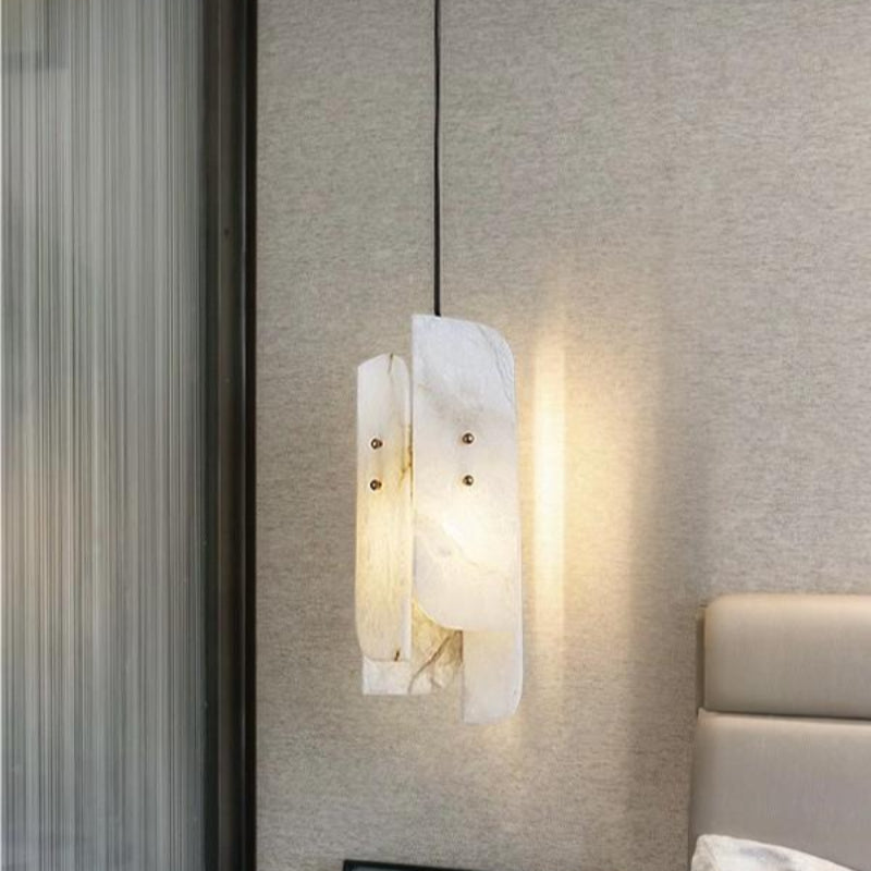 Nordic Modern Long Strip Alabaster Pendant Lamp