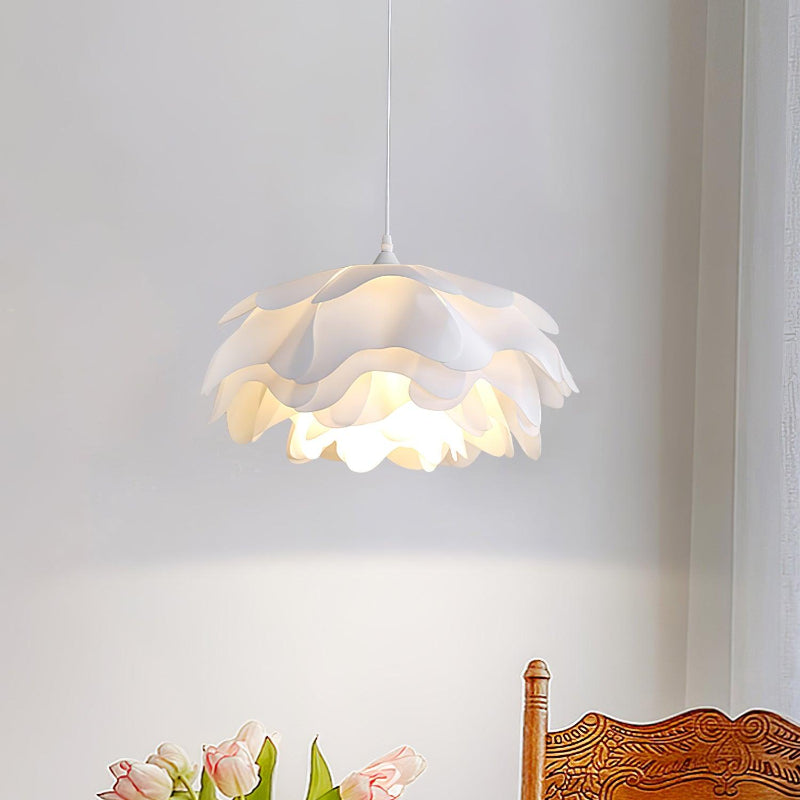 Minimalist White Multi-layer Petal Pendant Lamp