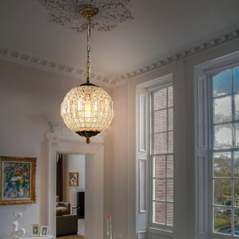 Einzigartiger Vintage-Kronleuchter mit Juwelenkugeln