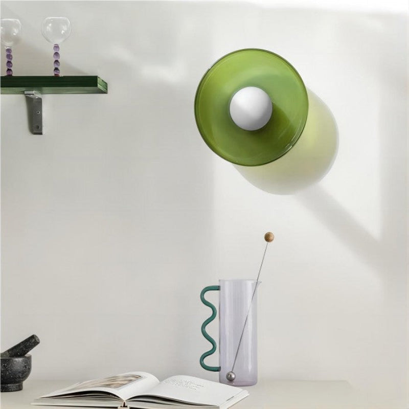 Morandi Disc Glass Wall Lamp Ceiling Lamp