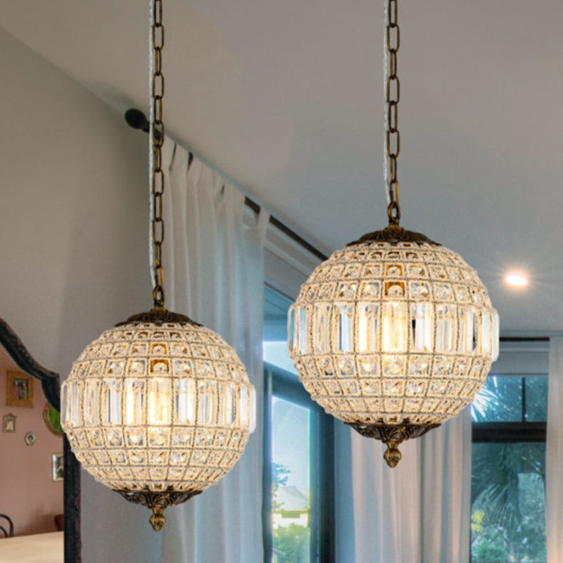 Einzigartiger Vintage-Kronleuchter mit Juwelenkugeln