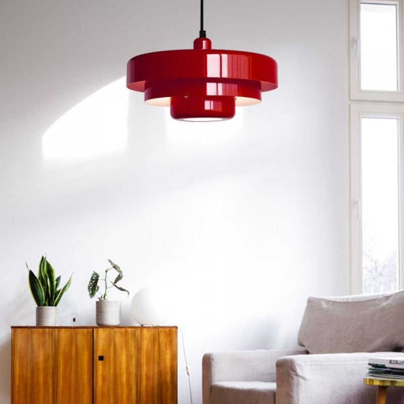 Bauhaus Three-Layer Disc Pendant Light