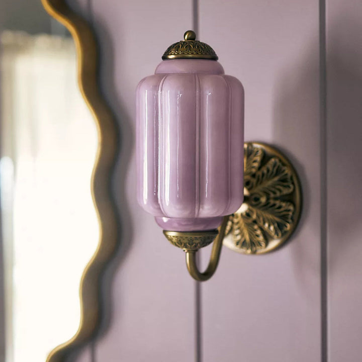 Milk Glass Vintage Eloise Bedside Wall Sconce