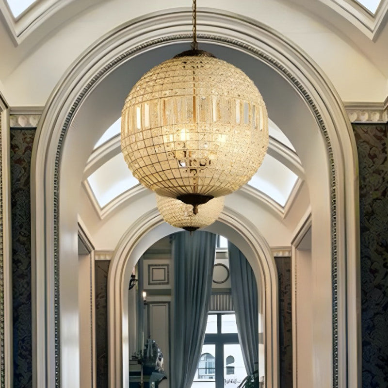 Einzigartiger Vintage-Kronleuchter mit Juwelenkugeln