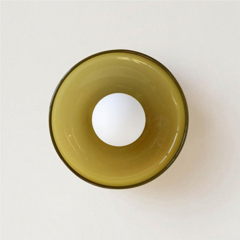 Morandi Disc Glass Wall Lamp Ceiling Lamp