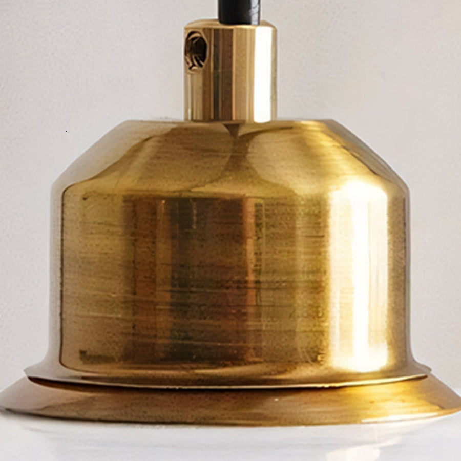 Elegant White Milk Glass Pendant Light