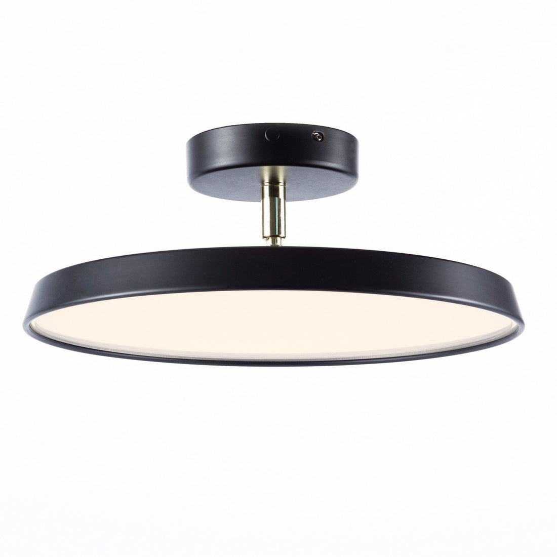 Acrylic LED Round Ceiling Light - Minimalist Semi-Flush for Bedroom
