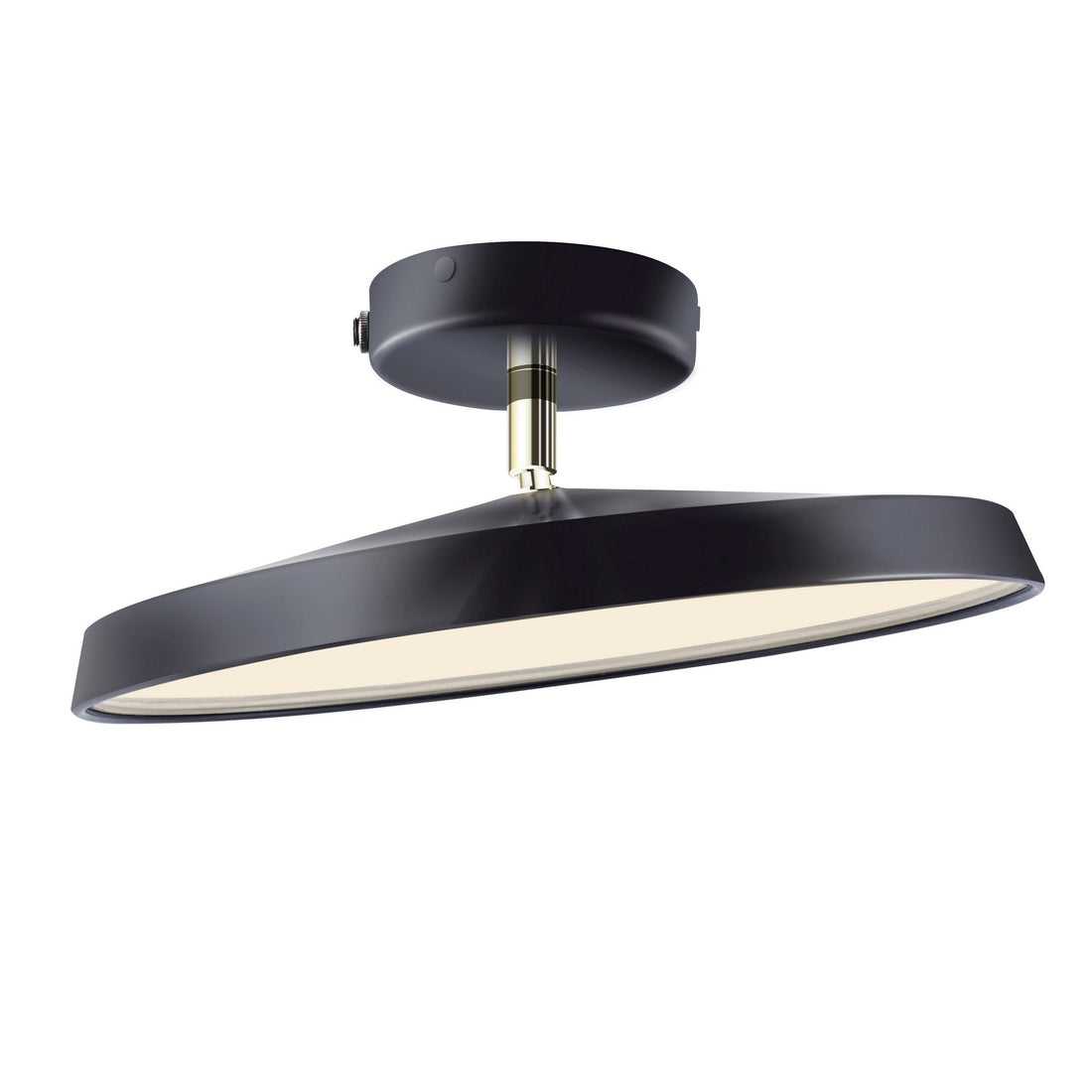 Acrylic LED Round Ceiling Light - Minimalist Semi-Flush for Bedroom
