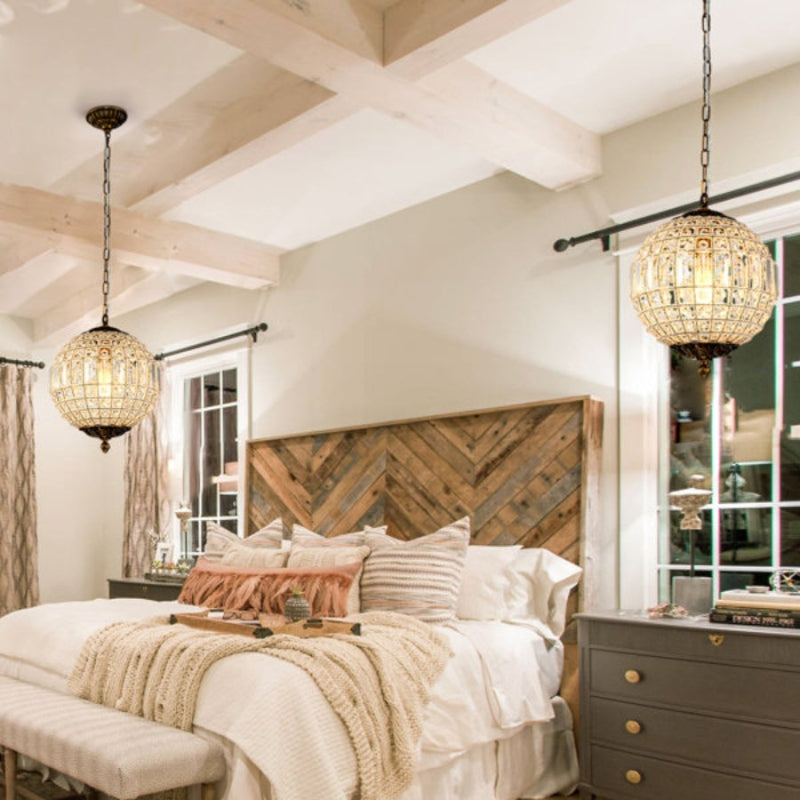 Einzigartiger Vintage-Kronleuchter mit Juwelenkugeln