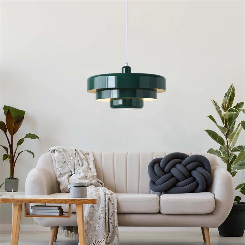 Bauhaus Three-Layer Disc Pendant Light