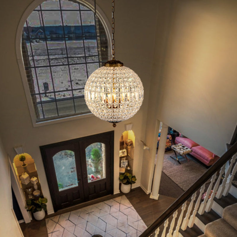 Einzigartiger Vintage-Kronleuchter mit Juwelenkugeln