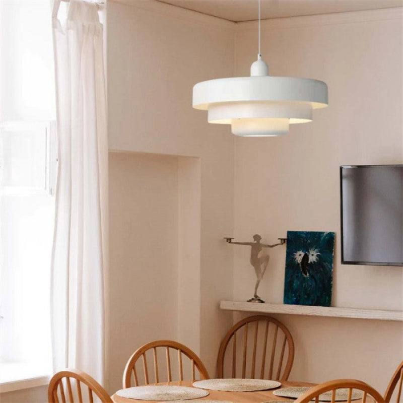Bauhaus Three-Layer Disc Pendant Light