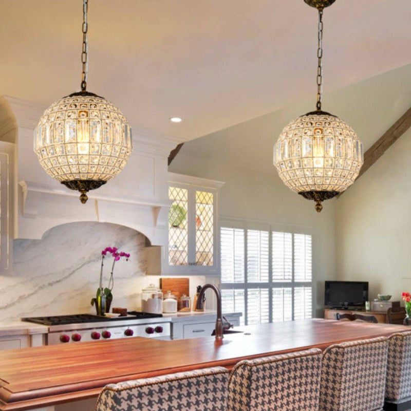 Einzigartiger Vintage-Kronleuchter mit Juwelenkugeln