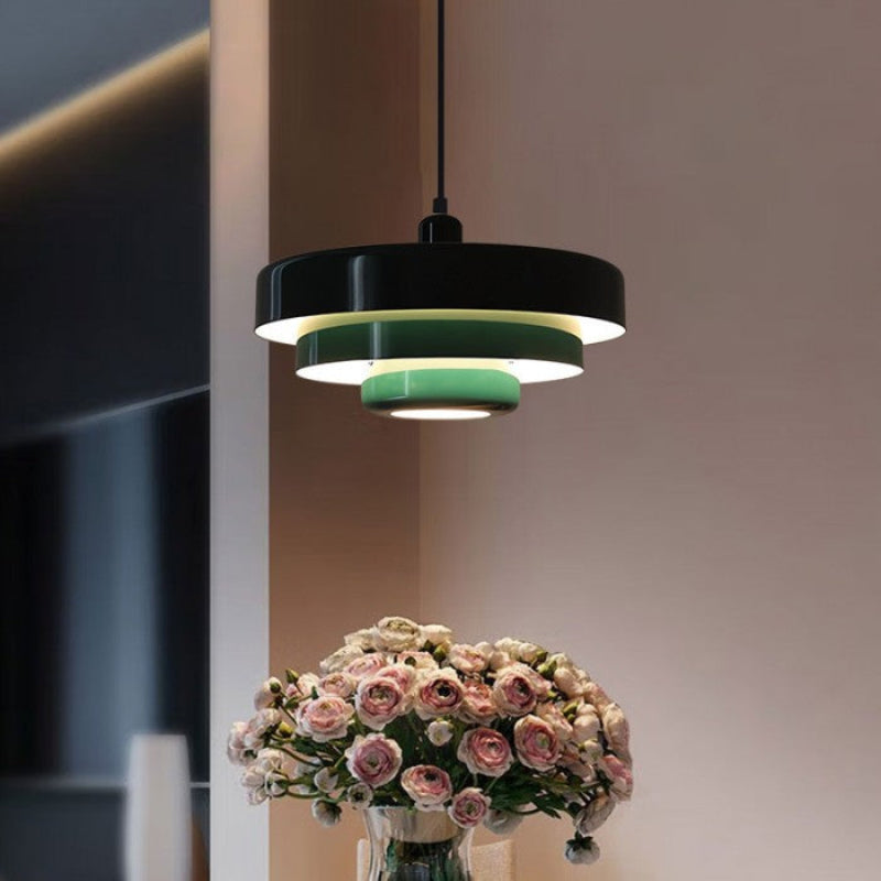 Bauhaus Three-Layer Disc Pendant Light
