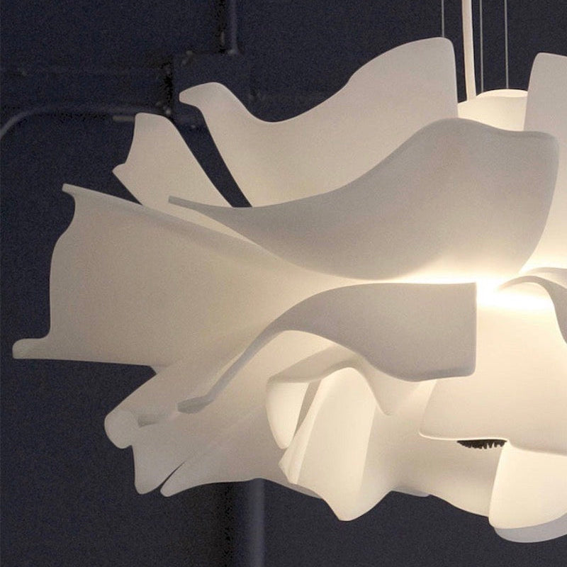 Nordic White Lotus Flower Pendant Light