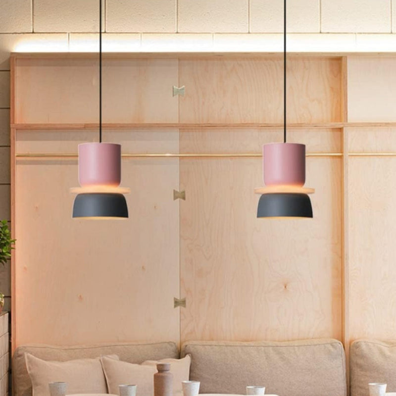 Colorful Macaron Bowl Shade Acrylic Pendant Light