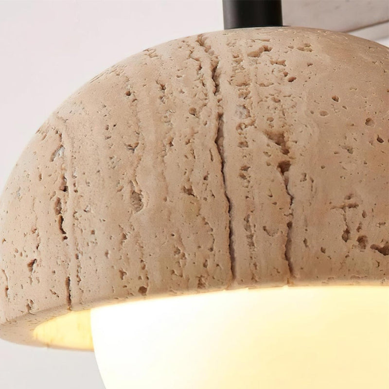 Creative Nut Travertin Glaskugel Wandleuchte