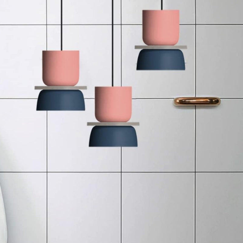 Colorful Macaron Bowl Shade Acrylic Pendant Light