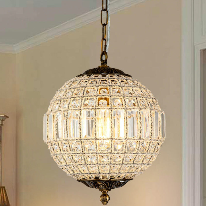 Einzigartiger Vintage-Kronleuchter mit Juwelenkugeln