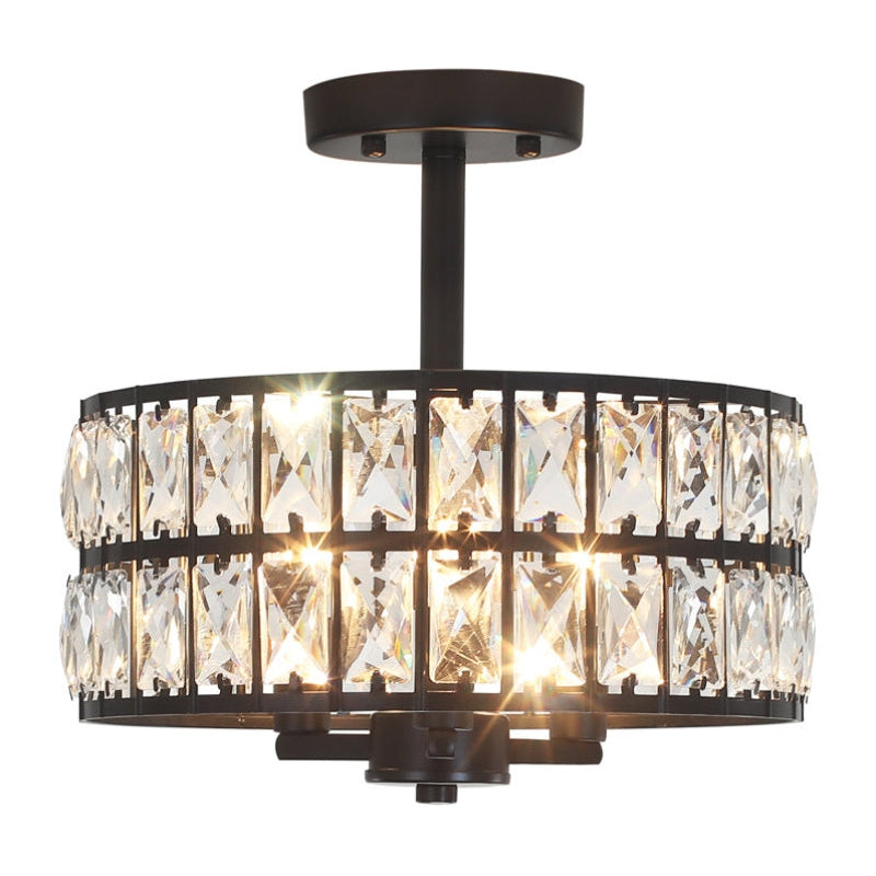 Eleganter Glas-Metallrahmen Deckenleuchte