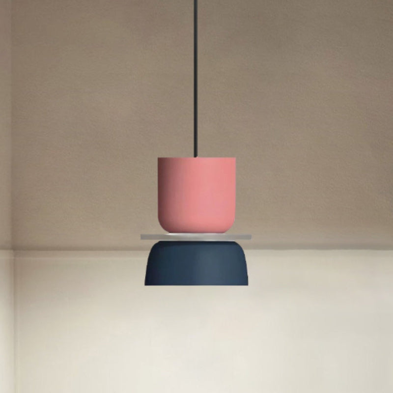 Colorful Macaron Bowl Shade Acrylic Pendant Light