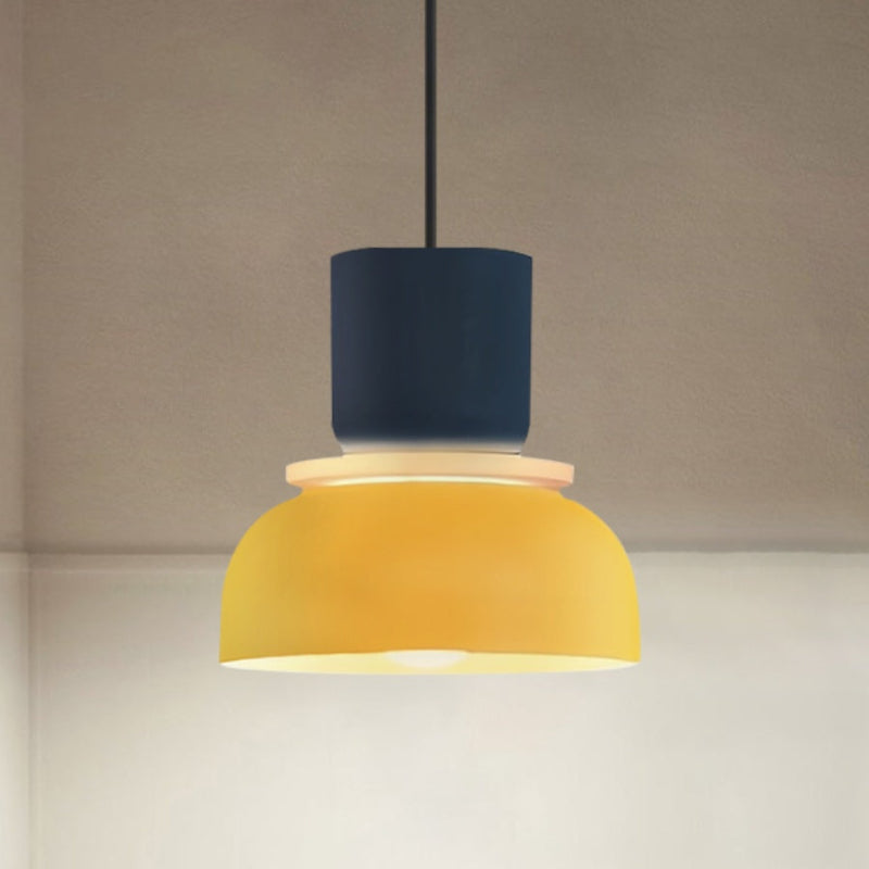 Colorful Macaron Bowl Shade Acrylic Pendant Light