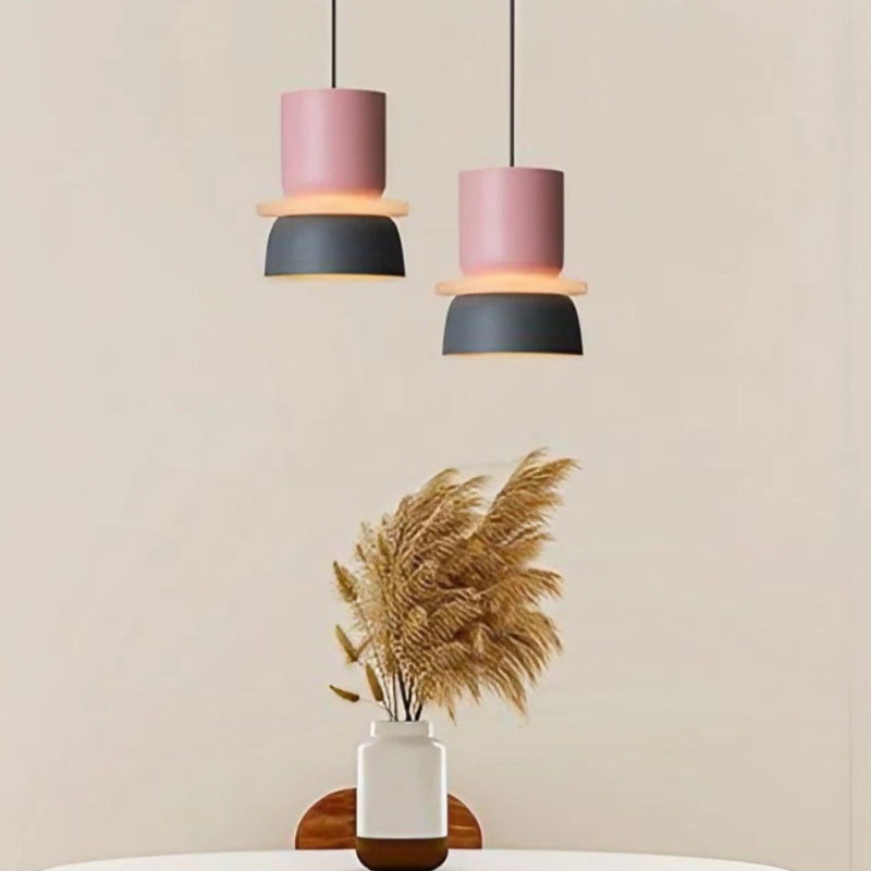 Colorful Macaron Bowl Shade Acrylic Pendant Light