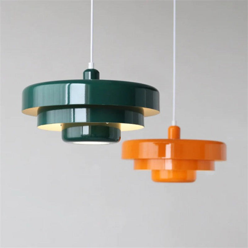 Bauhaus Three-Layer Disc Pendant Light