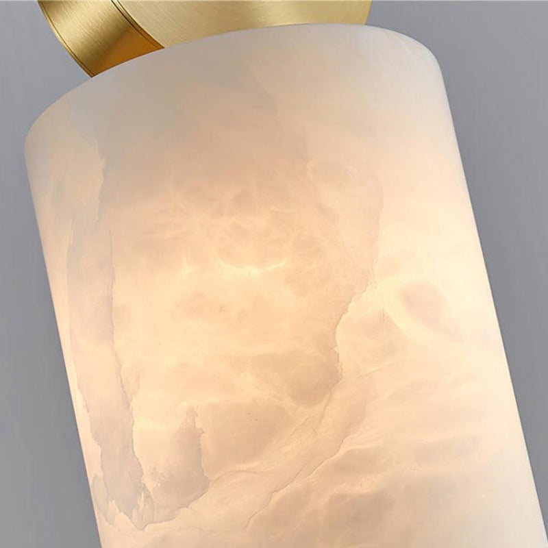 Scandinavian Geometric Alabaster Texture Pendant Light