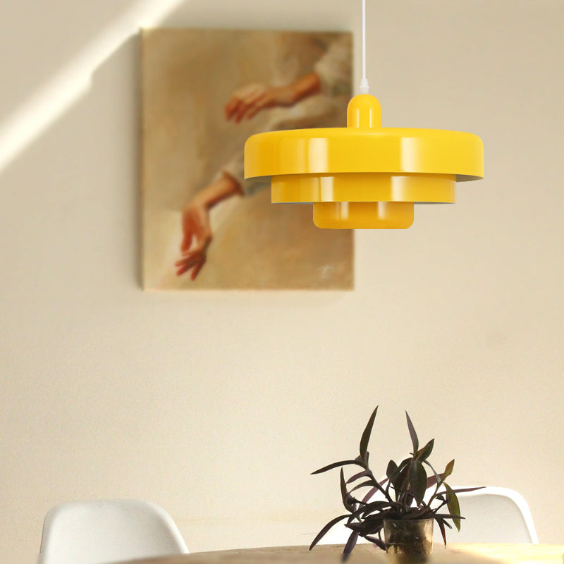 Bauhaus Three-Layer Disc Pendant Light